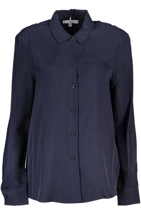 NIEBIESKA KOSZULA DAMSKA Z DŁUGIM RĘKAWEM TOMMY HILFIGER (Blu) NIEBIESKA KOSZULA DAMSKA Z DŁUGIM RĘKAWEM TOMMY HILFIGER (Blu)