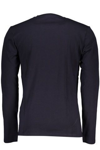 NIEBIESKI T-SHIRT MĘSKI Z DŁUGIM RĘKAWEM GUESS JEANS (Blu)