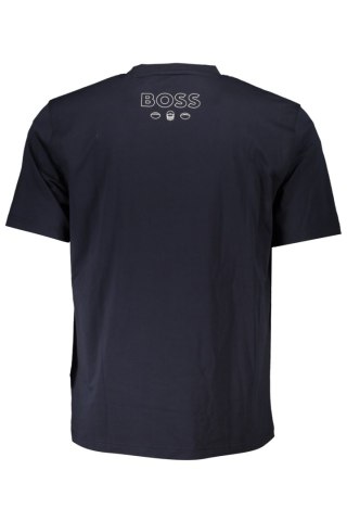 NIEBIESKI T-SHIRT MĘSKI Z KRÓTKIM RĘKAWEM HUGO BOSS (Blu)