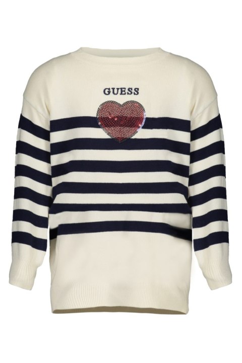 BIAŁY SWETER DZIEWCZYNA GUESS JEANS (Bianco) BIAŁY SWETER DZIEWCZYNA GUESS JEANS (Bianco)