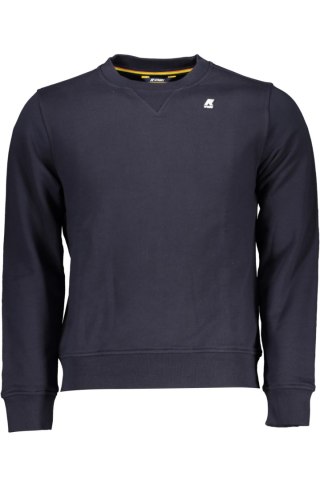 NIEBIESKA BLUZA MĘSKA BEZ ZAMKA K-WAY (Blu)