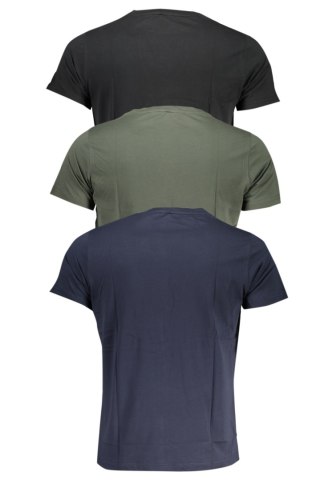 NIEBIESKI T-SHIRT MĘSKI K-WAY Z KRÓTKIM RĘKAWEM (Blu)