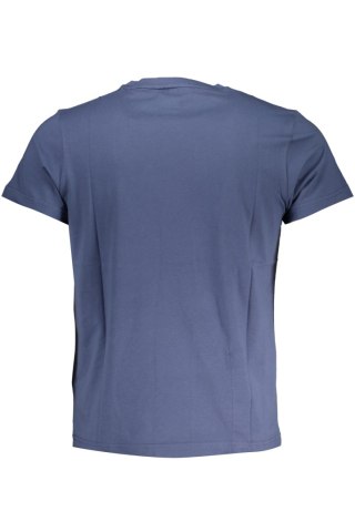 NIEBIESKI T-SHIRT MĘSKI K-WAY Z KRÓTKIM RĘKAWEM (Blu)