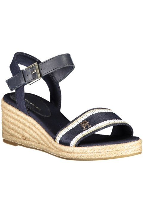 NIEBIESKIE BUTY SANDAŁÓW TOMMY HILFIGER DAMSKIE (Blu) NIEBIESKIE BUTY SANDAŁÓW TOMMY HILFIGER DAMSKIE (Blu)