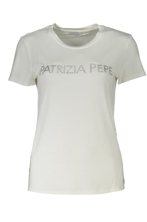 T-SHIRT DAMSKI Z KRÓTKIM RĘKAWEM PATRIZIA PEPE BIAŁY (Bianco) T-SHIRT DAMSKI Z KRÓTKIM RĘKAWEM PATRIZIA PEPE BIAŁY (Bianco)