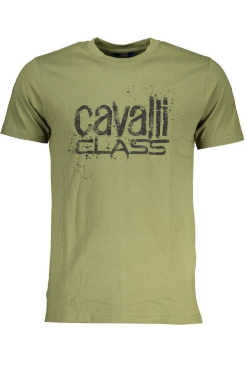 ZIELONY T-SHIRT MĘSKI Z KRÓTKIM RĘKAWEM KLASY CAVALLI (Verde) ZIELONY T-SHIRT MĘSKI Z KRÓTKIM RĘKAWEM KLASY CAVALLI (Verde)
