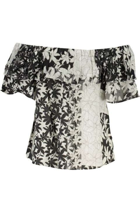 DESIGUAL DAMSKA KOSZULKA Z KRÓTKIM RĘKAWEM BIAŁA (Bianco) DESIGUAL DAMSKA KOSZULKA Z KRÓTKIM RĘKAWEM BIAŁA (Bianco)