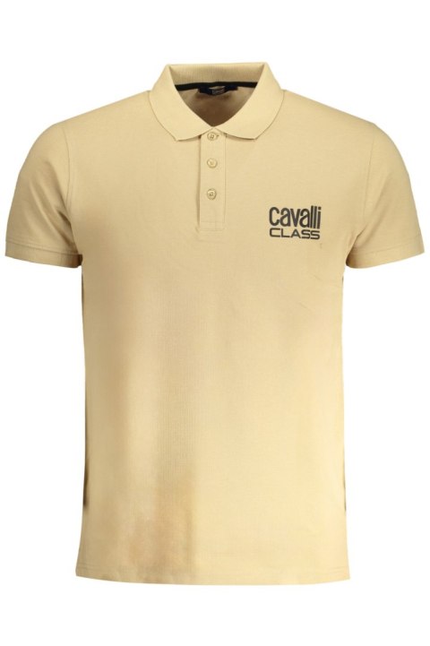 MĘSKA KOSZULKA POLO Z KRÓTKIM RĘKAWEM KLASY CAVALLI BEŻOWA (Beige) MĘSKA KOSZULKA POLO Z KRÓTKIM RĘKAWEM KLASY CAVALLI BEŻOWA (Beige)