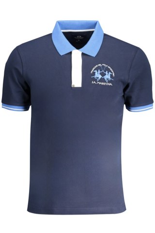 MĘSKA NIEBIESKA KOSZULKA POLO Z KRÓTKIM RĘKAWEM LA MARTINA (Blu)