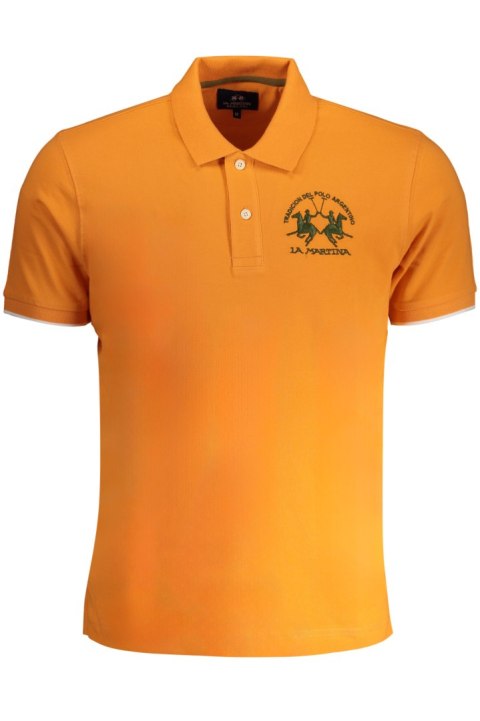 MĘSKA POMARAŃCZOWA KOSZULKA POLO Z KRÓTKIM RĘKAWEM LA MARTINA (Arancione) MĘSKA POMARAŃCZOWA KOSZULKA POLO Z KRÓTKIM RĘKAWEM LA MARTINA (Arancione)
