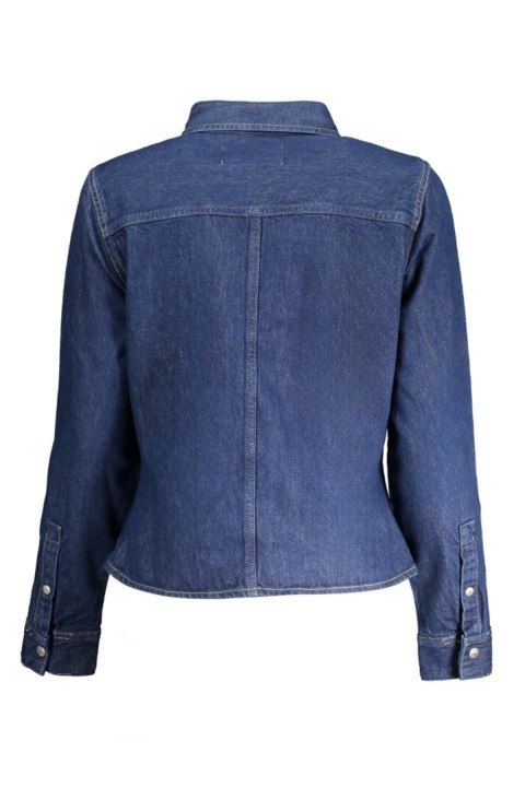 NIEBIESKA KOSZULA DAMSKA CALVIN KLEIN Z DŁUGIM RĘKAWEM (Blu) NIEBIESKA KOSZULA DAMSKA CALVIN KLEIN Z DŁUGIM RĘKAWEM (Blu)