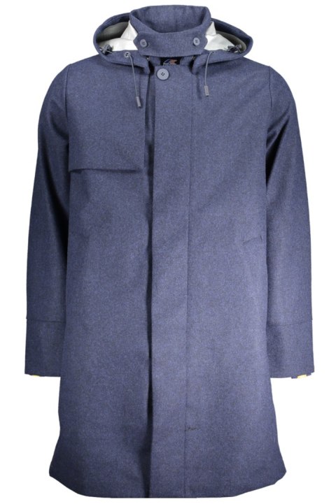NIEBIESKI PŁASZCZ MĘSKI K-WAY (Blu) NIEBIESKI PŁASZCZ MĘSKI K-WAY (Blu)