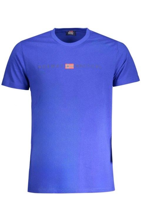 NIEBIESKI T-SHIRT MĘSKI Z KRÓTKIM RĘKAWEM NORWEGIA 1963 (Blu) NIEBIESKI T-SHIRT MĘSKI Z KRÓTKIM RĘKAWEM NORWEGIA 1963 (Blu)