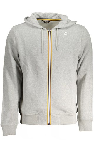 SZARA BLUZA MĘSKA Z ZAMKIEM K-WAY (Grigio)