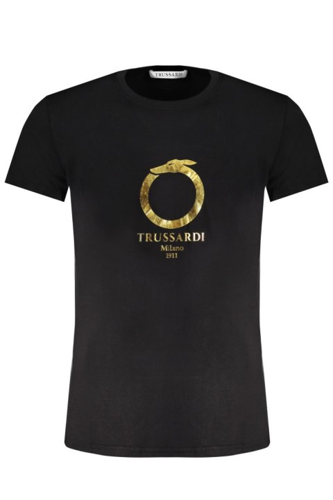 T-SHIRT MĘSKI Z KRÓTKIM RĘKAWEM TRUSSARDI CZARNY (Nero) T-SHIRT MĘSKI Z KRÓTKIM RĘKAWEM TRUSSARDI CZARNY (Nero)