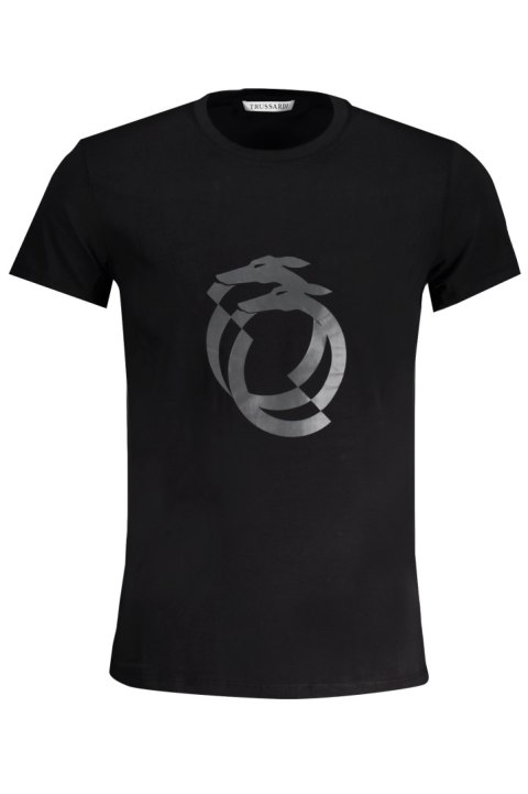 T-SHIRT MĘSKI Z KRÓTKIM RĘKAWEM TRUSSARDI CZARNY (Nero) T-SHIRT MĘSKI Z KRÓTKIM RĘKAWEM TRUSSARDI CZARNY (Nero)