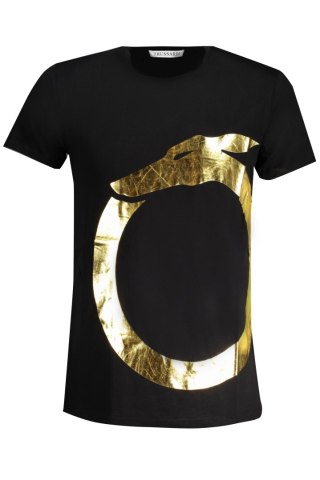 T-SHIRT MĘSKI Z KRÓTKIM RĘKAWEM TRUSSARDI CZARNY (Nero)