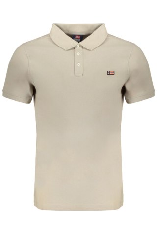 NORWEGIA 1963 BEŻOWA MĘSKA KOSZULKA POLO Z KRÓTKIM RĘKAWEM (Beige)