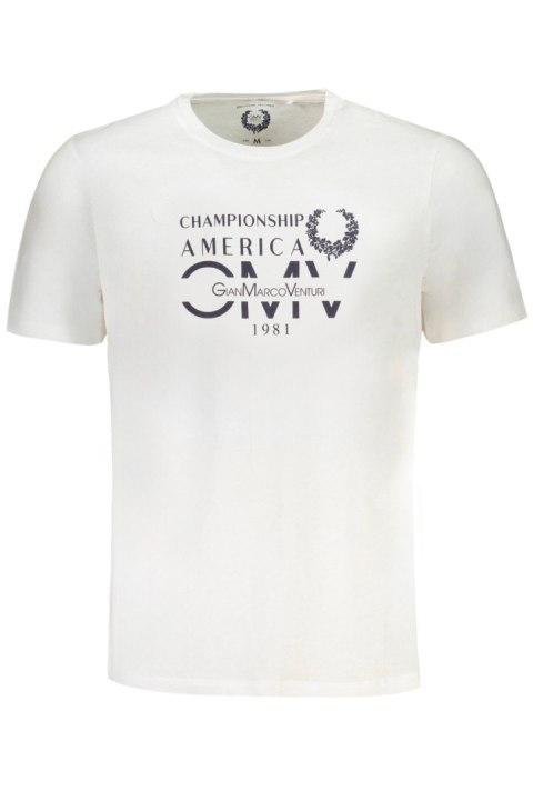 T-SHIRT MĘSKI Z KRÓTKIM RĘKAWEM GIAN MARCO VENTURI BIAŁY (Bianco) T-SHIRT MĘSKI Z KRÓTKIM RĘKAWEM GIAN MARCO VENTURI BIAŁY (Bianco)