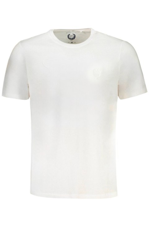 T-SHIRT MĘSKI Z KRÓTKIM RĘKAWEM GIAN MARCO VENTURI BIAŁY (Bianco)