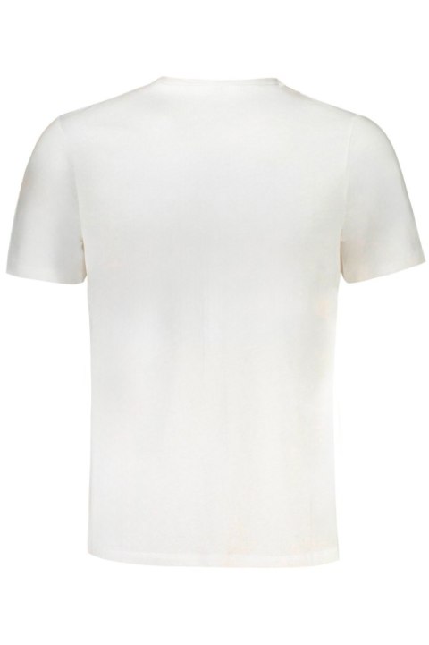 T-SHIRT MĘSKI Z KRÓTKIM RĘKAWEM GIAN MARCO VENTURI BIAŁY (Bianco)