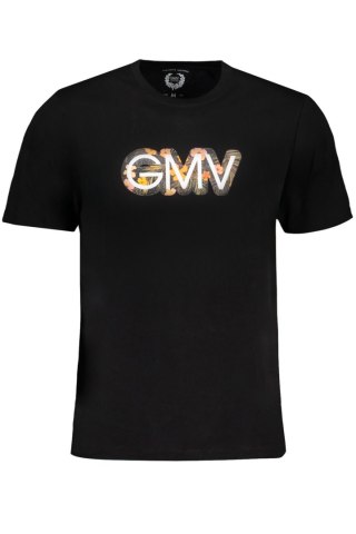 T-SHIRT MĘSKI Z KRÓTKIM RĘKAWEM GIAN MARCO VENTURI CZARNY (Nero)