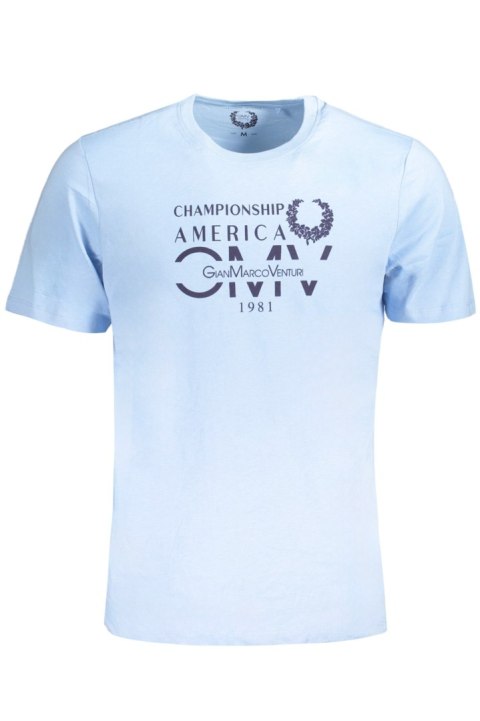 T-SHIRT MĘSKI Z KRÓTKIM RĘKAWEM GIAN MARCO VENTURI NIEBIESKI (Azzurro) T-SHIRT MĘSKI Z KRÓTKIM RĘKAWEM GIAN MARCO VENTURI NIEBIESKI (Azzurro)