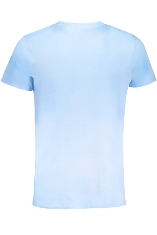 T-SHIRT MĘSKI Z KRÓTKIM RĘKAWEM GIAN MARCO VENTURI NIEBIESKI (Azzurro)