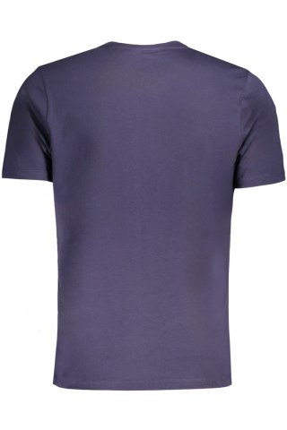 T-SHIRT MĘSKI Z KRÓTKIM RĘKAWEM GIAN MARCO VENTURI NIEBIESKI (Blu)
