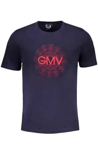 T-SHIRT MĘSKI Z KRÓTKIM RĘKAWEM GIAN MARCO VENTURI NIEBIESKI (Blu)