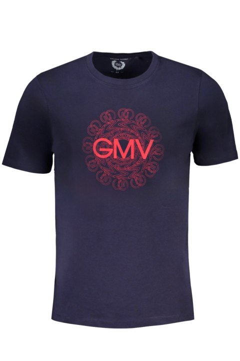 T-SHIRT MĘSKI Z KRÓTKIM RĘKAWEM GIAN MARCO VENTURI NIEBIESKI (Blu)