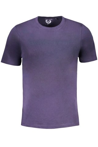 T-SHIRT MĘSKI Z KRÓTKIM RĘKAWEM GIAN MARCO VENTURI NIEBIESKI (Blu)
