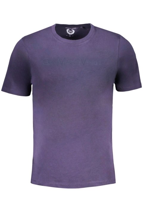 T-SHIRT MĘSKI Z KRÓTKIM RĘKAWEM GIAN MARCO VENTURI NIEBIESKI (Blu)