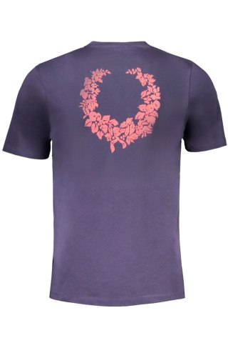 T-SHIRT MĘSKI Z KRÓTKIM RĘKAWEM GIAN MARCO VENTURI NIEBIESKI (Blu)