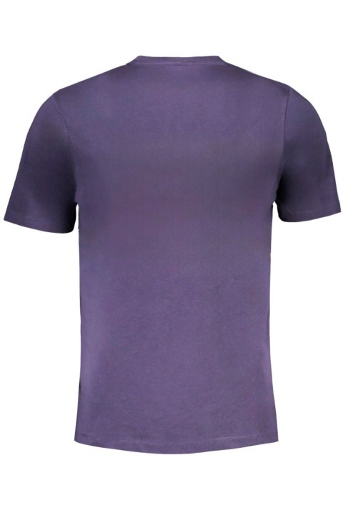 T-SHIRT MĘSKI Z KRÓTKIM RĘKAWEM GIAN MARCO VENTURI NIEBIESKI (Blu)