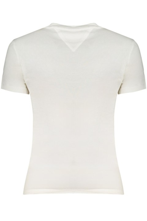 BIAŁY T-SHIRT DAMSKI Z KRÓTKIM RĘKAWEM TOMMY HILFIGER (Bianco)