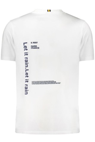 BIAŁY T-SHIRT MĘSKI Z KRÓTKIM RĘKAWEM K-WAY (Bianco)