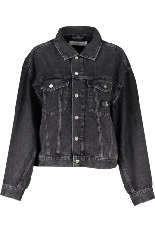 CALVIN KLEIN CZARNA DAMSKA KURTKA JEANSOWA (Nero)