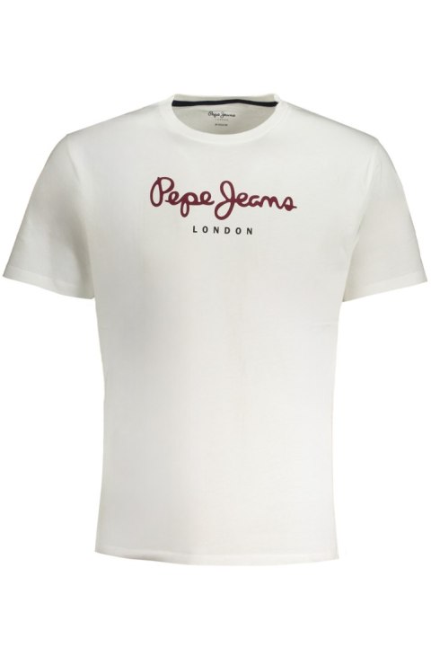 MĘSKA KOSZULKA Z KRÓTKIM RĘKAWEM PEPE JEANS BIAŁA (Bianco) MĘSKA KOSZULKA Z KRÓTKIM RĘKAWEM PEPE JEANS BIAŁA (Bianco)