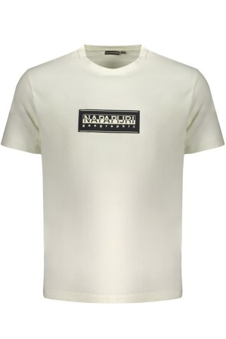 MĘSKI T-SHIRT Z KRÓTKIM RĘKAWEM NAPAPIJRI BIAŁY (Bianco)