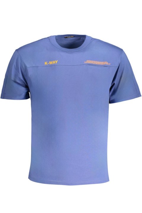 NIEBIESKI T-SHIRT MĘSKI K-WAY Z KRÓTKIM RĘKAWEM (Blu) NIEBIESKI T-SHIRT MĘSKI K-WAY Z KRÓTKIM RĘKAWEM (Blu)