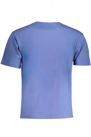 NIEBIESKI T-SHIRT MĘSKI K-WAY Z KRÓTKIM RĘKAWEM (Blu)