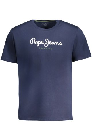 NIEBIESKI T-SHIRT MĘSKI Z KRÓTKIM RĘKAWEM PEPE JEANS (Blu)