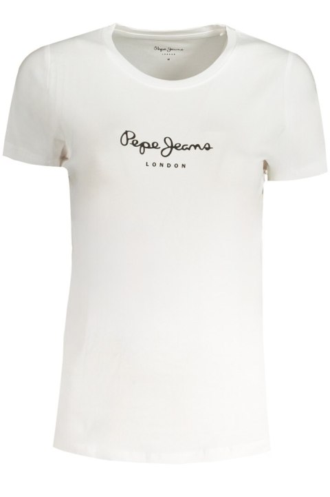 PEPE JEANS DAMSKA KOSZULKA Z KRÓTKIM RĘKAWEM BIAŁA (Bianco) PEPE JEANS DAMSKA KOSZULKA Z KRÓTKIM RĘKAWEM BIAŁA (Bianco)