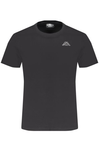 T-SHIRT MĘSKI Z KRÓTKIM RĘKAWEM KAPPA CZARNY (Nero)