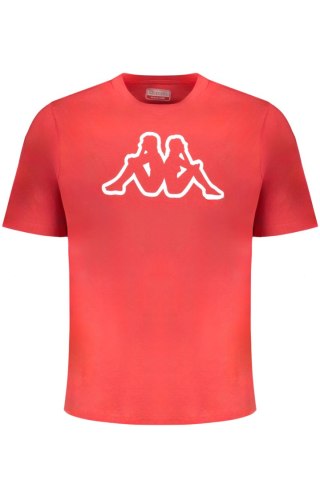 T-SHIRT MĘSKI Z KRÓTKIM RĘKAWEM KAPPA CZERWONY (Rosso)