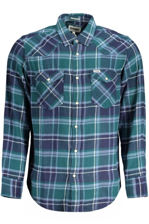 ZIELONA KOSZULA MĘSKA Z DŁUGIM RĘKAWEM WRANGLER (Verde) ZIELONA KOSZULA MĘSKA Z DŁUGIM RĘKAWEM WRANGLER (Verde)