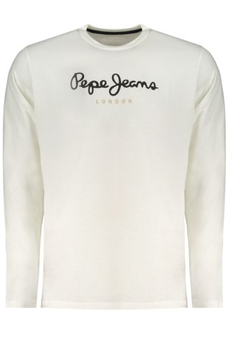 MĘSKA KOSZULKA Z DŁUGIM RĘKAWEM PEPE JEANS BIAŁA (Bianco)