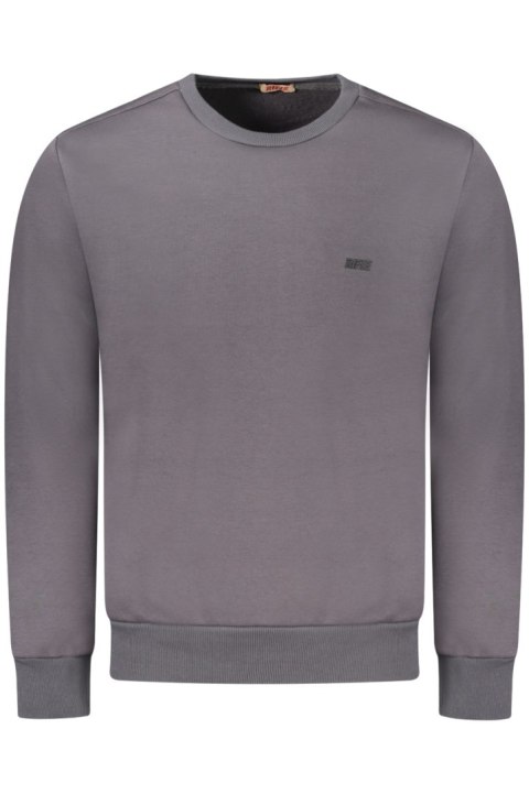 BLUZA Z KARABINEM BEZ ZAMKA MĘSKA SZARA (Grigio) BLUZA Z KARABINEM BEZ ZAMKA MĘSKA SZARA (Grigio)