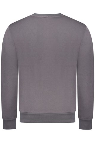 BLUZA Z KARABINEM BEZ ZAMKA MĘSKA SZARA (Grigio)